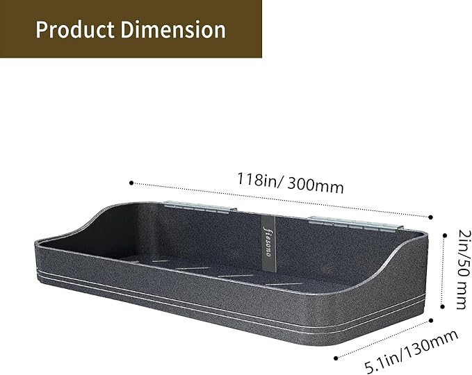 Luxury Shower Caddy, Rustproof Metal Large Capacity Bathroom Shelves for Storage, Adhesive or Drill Mounting for Kitchen Holder & Organizer (2 Pack)