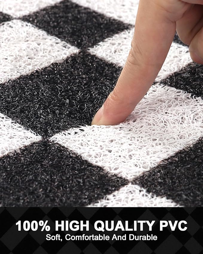 Shower Mat Non Slip - Quick Drying Anti Slip Shower Mats for Inside Shower, Soft PVC Loofah Foot Scrubber Mat, Extra Large Bath Mat for Shower, Tub, Bathroom, Floor, Kitchen, Home, Pool, Hotel