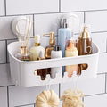 TAILI Shower Caddy Suction Cup, Heavy Duty Bathroom Organizer, Removable Shelves for Inside Shower, Shampoo, Waterproof Suction Plastic Storage for Bathroom Accessories Holder, White
