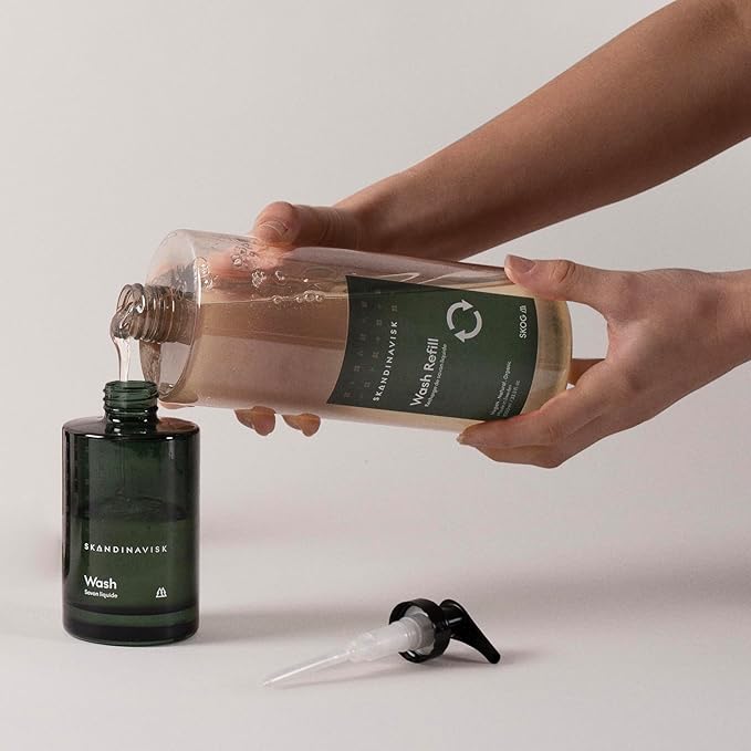 Skandinavisk SKOG ‘Forest’ Hand & Body Wash Refill, Scent Notes: Pine Needles and Fir Cones, Birch Sap and Woodland Lily of the Valley, 33.81 fl. oz.