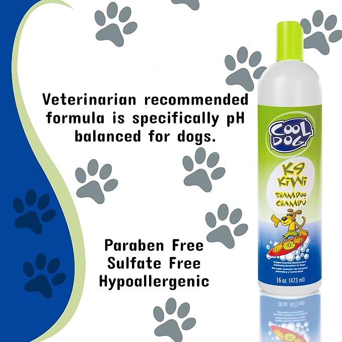 Pet Silk Cool Dog K-9 Kiwi Cucumber Shampoo, 16 Ounce