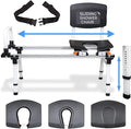 ShowerGlyde SG1 - FSA HSA Eligible - Sliding Shower Chair - Tub Transfer Bench with Grab Bar, Back Support | Premium Mobility Aid for Secure Bathroom Transfers