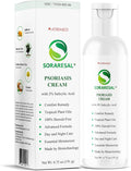 SORARESAL Psoriasis Cream – Comfort Remedy with Safflower Oil, Coconut Oil and Salicylic Acid for Itchy, Flaky Skin and Eczema Relief