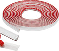 Flexible Trim Caulk Strip Wall Moulding Trim, 1/2 in x10 Ft Peel and Stick Trim for Wall Corner Deco, Ceiling, Backsplash Tile Edge, Countertops, Baseboard, Floor(White)