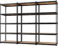 LEVELEVE 5-Tier Heavy Duty Storage Shelving Unit, 2000 lbs Capacity, Adjustable Metal Utility Shelf, 48" L x 18" W x 73" H for Garage, Kitchen, Pantry, Basement, Bathroom, Laundry,3 Pack