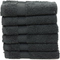 Hencely Premium 6-Pack Washcloths 12x12 Inches Soft Turkish Cotton High Absorbent and Quick Dry Dishtowel for Kitchen and Bath (Wash Cloth 6 Pack, Black)