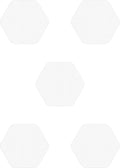 Kahuna Grip Bathtub Bath and Shower 5¼" Hexagon Non-Slip Traction Treads (White)