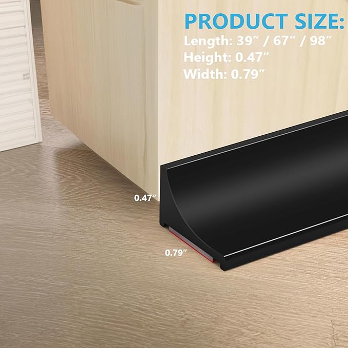 98Inch Shower Threshold Water Dam, Self-Adhesive Silicone Shower Barrier Water Stopper Shower Door Bottom Seal Strip Shower Splash Guard for Bathroom Kitchen Bathtub