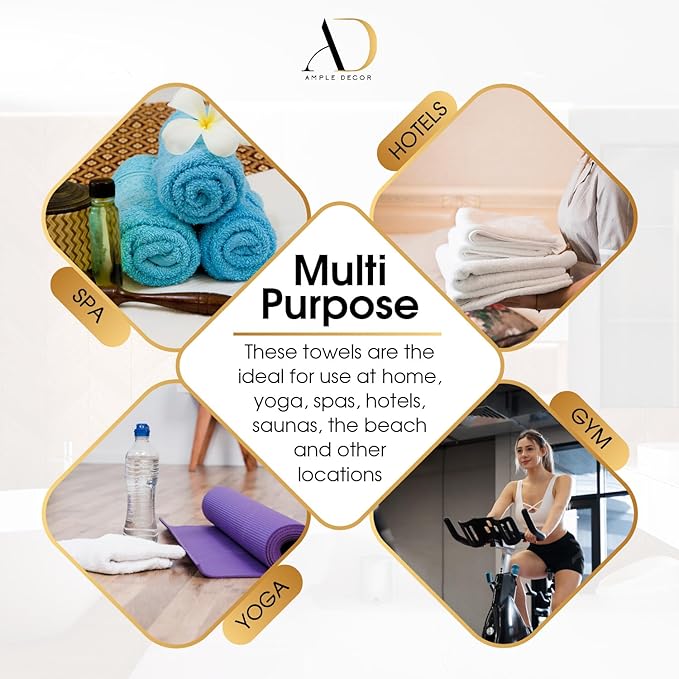 Ample Decor Washcloth Set of 20 Black 100% Cotton - Qucik Dry Popcorn Textured - Mulaayam Collection - 12 X 12 Inch