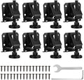 8 Pcs Heavy Duty Leveling Feet, Adjustable Furniture Levelers with 1320LB Capacity, 2" Height Adjustment, No-Flip Furniture Installation – Hex Nut Design for Flawless Leveling
