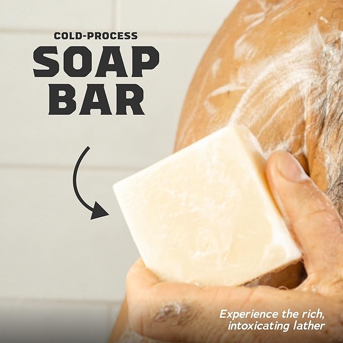Dr. Squatch Natural Bar Soap for Men - Cold Process Soap with No Harsh Chemicals - Pine Tar (5 oz, 5-Pack)