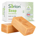 Sorion Soap for Face and Body - Bar Soap to Smooth and Comfort Dry, Itchy, Flaky Skin with Coconut Oil, Turmeric, Pala Indigo Essential Oils Soap Bar