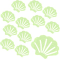 30 Pcs Non Slip Bathtub Stickers Luminous Green Adhesive Decals Sea Shell Shape Shower Stickers for Floor, Ladders, Bath Tub, Stairs, Bathroom