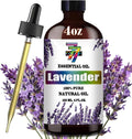Lavender Essential Oil (4 oz/120 ml) — Lavender Oils for Aromatherapy, diffusers, humidifiers, Home fragrances, DIY Skincare, soap Making, DIY Candle Making, Relaxation, Yoga, and Meditation