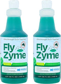 Kinzua Environmental Fly-Zyme, Highly Concentrated Enzyme Drain Cleaner for Pipes & Fruit Flies, Citronella Scented Organic Waste Degrader & Odor Neutralizer, 32 fl oz, Pack of 2