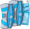 Knee Ice Pack Wrap - Adjustable Ice Pack for Knees Surgery, Replacement, Arthritis Pain, ACL, Sports Injuries, Post Surgery, for Long Duration - 2 Pack
