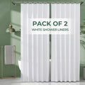 AmazerBath Shower Curtain Liner 2 Pack, 72 x 84 Inches PEVA Plastic Shower Liner with 3 Weighted Stones and 12 Rustproof Metal Grommet, Lightweight Waterproof Shower Curtain - White