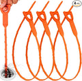 Drain Snake Drain Clog Remover Tool 4 Pack 20 Inch Flexible Hair Removal for Sink Shower Tub and Toilet with Grip Handle Easy Use Kitchen Bathroom Pipe Cleaner- AsonTao