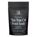 Tea Tree Oil Foot Soak and Epsom Salts for soaking | Foot Spa and Remedy for Athletes Foot, Stinky Feet, and Foot Soak for Dry Cracked Feet | Detox Foot Soak and Tea Tree Oil for Healthy Toenails 16oz