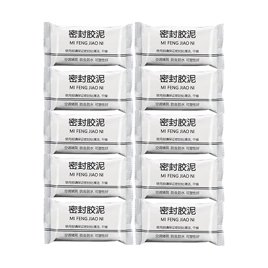 New Type 10 White Seal Putty Waterproof Duct Seal Repair Sealing Clay, Quick Mending Mud for Drain Connection, Wall Hole, Air Conditioning Hole