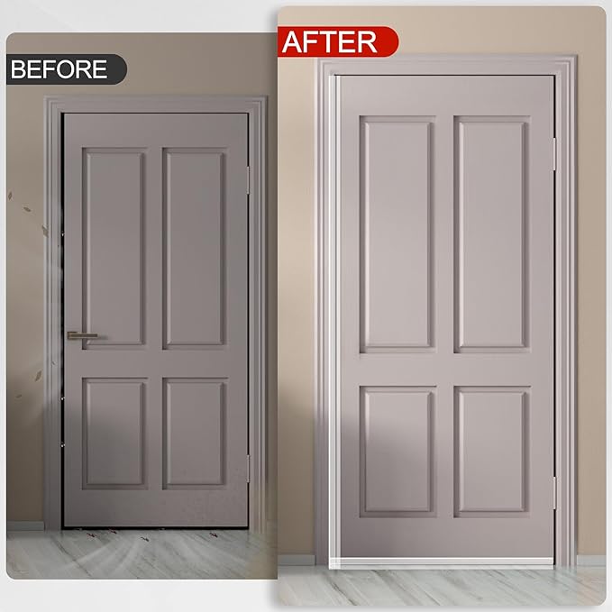 MYFAMIREA Door Weather Stripping 2IN (W) x 40FT (L) Door Draft Stopper Seal Tape Silicone Seal Strip Self Adhesive Shower Sweep Insulation Tape Side Bottom Strip for Sliding Glass Window Gap, Clear