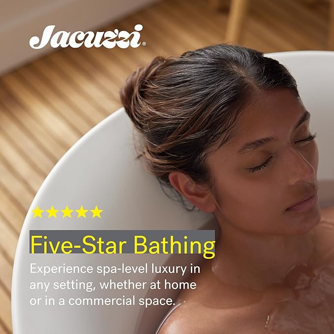 Jacuzzi SIGNATURE Acrylic Drop-In Bathtub, Soaking Sanctuary, Slip Resistant, Right Drain Placement, 60" (L) x 36" (W), Rectangle, 3-Tile Flange, Oyster
