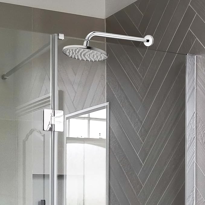 High-end Wall Mounted Extension Anti-corrosion Shower Arm (Made of Solid Brass) and Flange for RP46870 16-inch, Chrome