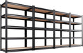 AOAORRG Set of 4 Storage Shelves, 45.6" W Heavy Duty Garage Shelving, 5-Tier Metal Shelf Adjustable Shelving Unit, Utility Garage Organizer Rack for Basement, Pantry, Warehouse, 45.6" Wx19.7 Dx78 H