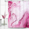 MitoVilla Hot Pink Marble Shower Curtain, Modern Ombre Fabric Cloth Shower Curtains for Luxury Bathroom Decor, Abstract Watercolor Shower Curtain, Dark Pink, 72x72