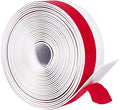 TORRAMI Silicone Door Sweep Draft Stopper 2 inch Width 20 Feet Length,Seal Insulation for Door Under Bottom, Gap, Side, Glass Shower Door, Sliding Door,White