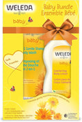 Weleda Baby Calendula Body Lotion and Shampoo-Body Wash Bundle, 6.8 Fluid Ounce (Pack of 2), Plant Rich Baby Care with Calendula and Sweet Almond Oil