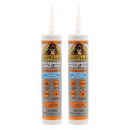 Gorilla Waterproof Caulk & Seal Silicone Sealant, 10Oz Cartridge (Pack of 2) - Clear Caulking Sealant for Kitchen, Window, Bath, Marine, Door and More