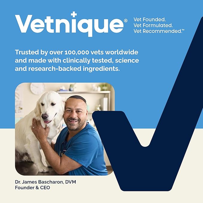 Vetnique Glandex Medicated Dog Butt Wipes or Spray for Dog Scooting - Topical Anti Itch Skin Relief for Soothing Inflamed Anal Glands in Dogs & Cats - Fast Acting Formula 50ct (50ct Wipes)