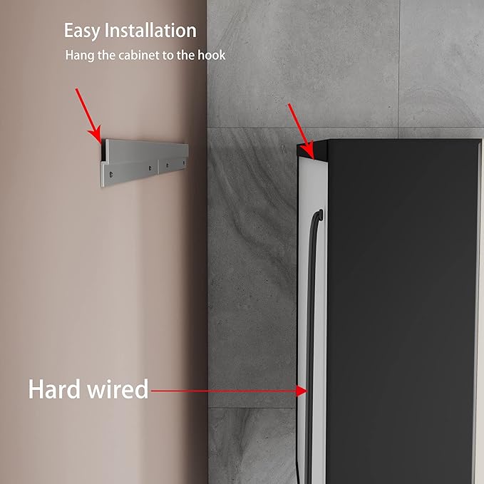 Medicine Cabinets for Bathroom with Mirror, 48”W x 30”H Wall Mounted LED Medicine Cabinet Mirror with Defogger, Dimmer, Outlets & USB, Double Doors