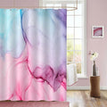 Gibelle Abstract Shower Curtain, Pink Purple Blue Marble Shower Curtain for Bathroom, Modern Ink Art Decor Waterproof Fabric Shower Curtain Set with Hooks, 71x71