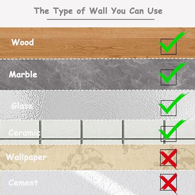 Silicone Toothbrush Holders for Bathrooms - 6 Pcs Yellow Wall Mounted Shower Razor Holder