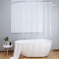 AooHome Clear Shower Curtain Liner -8G EVA Heavy Duty Water Repellent Shower Liner for Bathroom, Long Shower Curtain 72" W x 75" L, 12 Rust Proof Grommets Holes, 5 Bottom Magnets