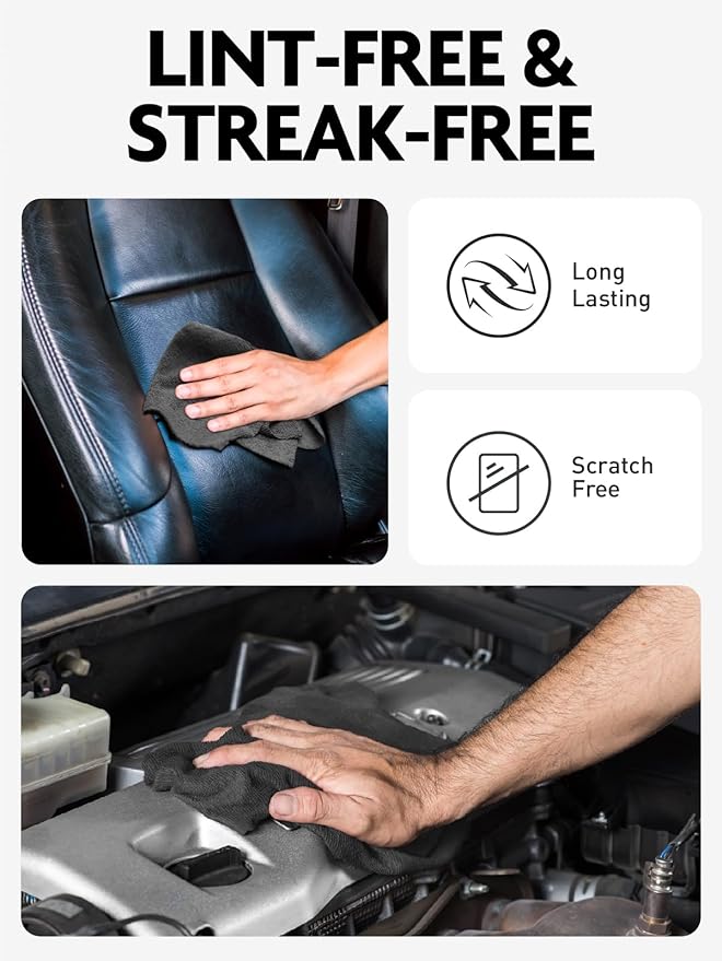 Fantasticlean Microfiber Cleaning Cloth Roll -75 Pack, Tear Away Microfiber Towels, 12" x 12", Reusable, Washable, Scratch Free, Ultra Absorbent for Car, Home Supplies (DimGray)