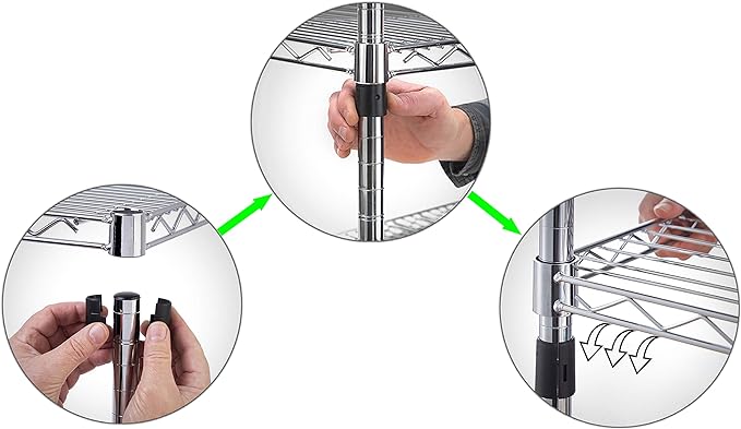 24" Deep x 24" Wide x 96" Height Wire Shelving Kit | 6-Tier | NSF Commercial Storage Rack Unit