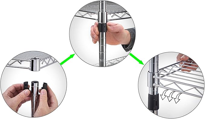 18" Deep x 36" Wide x 96" Height Wire Shelving Kit | 6-Tier | NSF Commercial Storage Rack Unit