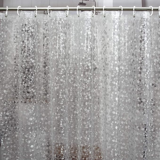 Bostofy Extra Long Shower Curtain Liner, Heavyweight Liner with Magnets and Rust-Proof Metal Grommets, Waterproof Shower Liner for Bathroom, 72' W x 78' H