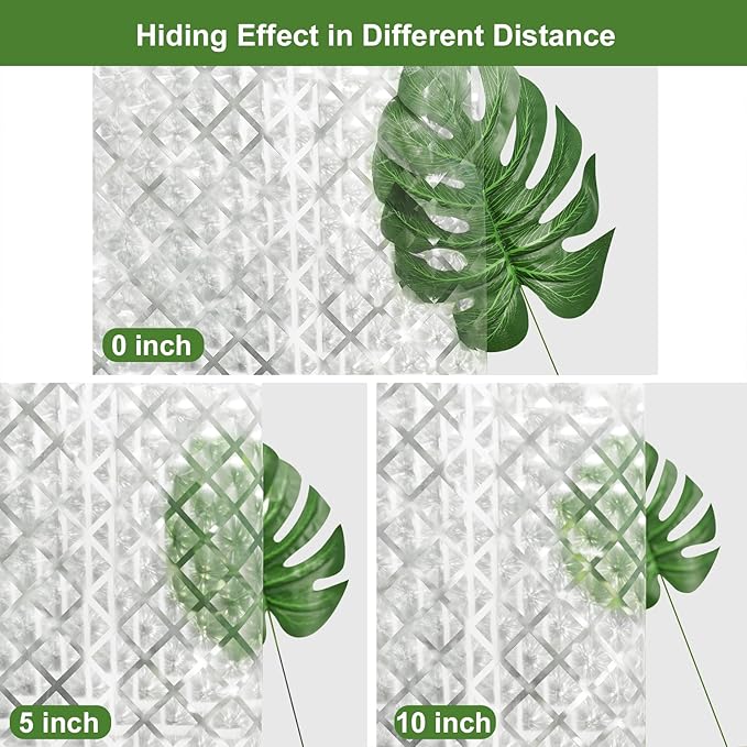 UFRIDAY 78 inch Long Plastic Clear Shower Curtain Liner,Waterproof Shower Liner Transparent 3D Water Cube Bath Curtain 72x78 inches See Through Shower Curtains Liner Clear with 3 Strong Magnets
