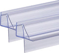 Shower Door Bottom Seal 2-Pack 1/4" x 36" Frameless Glass Shower Door Seal Strip Stop Leaks and Create a Water Barrier Replacement Shower Cubicle Screen Seal Strip