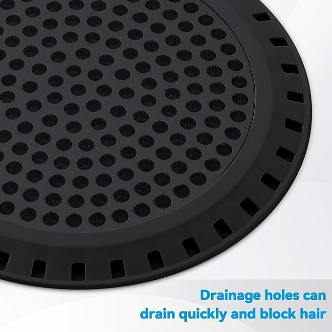 Shower Drain Hair Catcher,Shower Drain Cover Bathtub Drain Strainers Weighted Metal Hair Trap Stopper Sink Drain Protector Filter Bathroom Flat Strainer Stopper