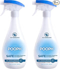 Pooph Pet Odor Eliminator, 32oz Spray, 2-Pack - Eliminates Odors at the Molecular Level, Dogs, Cats, Freshener, Eliminator, Urine, Poop, Pee, Deodorizer, Natures, Puppy, Fresh, Clean, Furniture, Potty