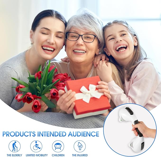 Suction Grab Bar with Safety Indicator for Bathtub Shower Bathroom, Heavy Duty Handrail Removable Reusable for Elderly disabled and Kids, Anti-Slip Grip, No Drilling Tool Free, Waterproof Black