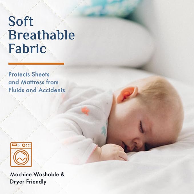 Washable Incontinence Bed Pad 36x72 – Soft, Absorbent & Waterproof Mattress Protector with Tuck-in Sides – Large King Size Reusable Pads for Kids, Adults, Seniors & Pets