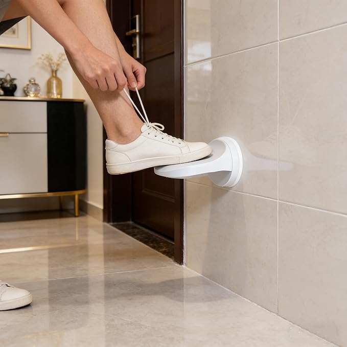 Shower Foot Rest for Shaving Legs with Strong Suction Cup Non-Slip Shower Step for Smooth Surface Bathroom Support Shaving Foot Rest Pedal
