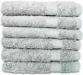 Hencely Premium 6-Pack Washcloths 12x12 Inches Soft Turkish Cotton High Absorbent and Quick Dry Dishtowel for Kitchen and Bath (Wash Cloth 6 Pack, Light Green)