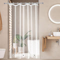 AooHome Eva Clear 48x72 Inches Shower Curtain Liner, See Through Clear 8G Bathroom Shower Curtain, Narrow Shower Liner, Heavy Duty, Water Repellent, Rust Proof Grommets